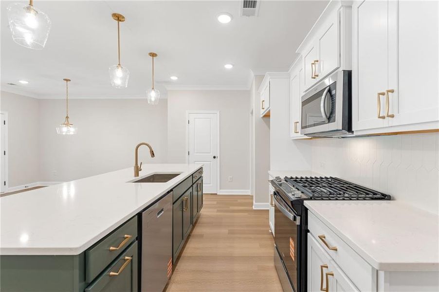 Furnished interior view inside a new home in Cherokee Township, Acworth (Image 8).