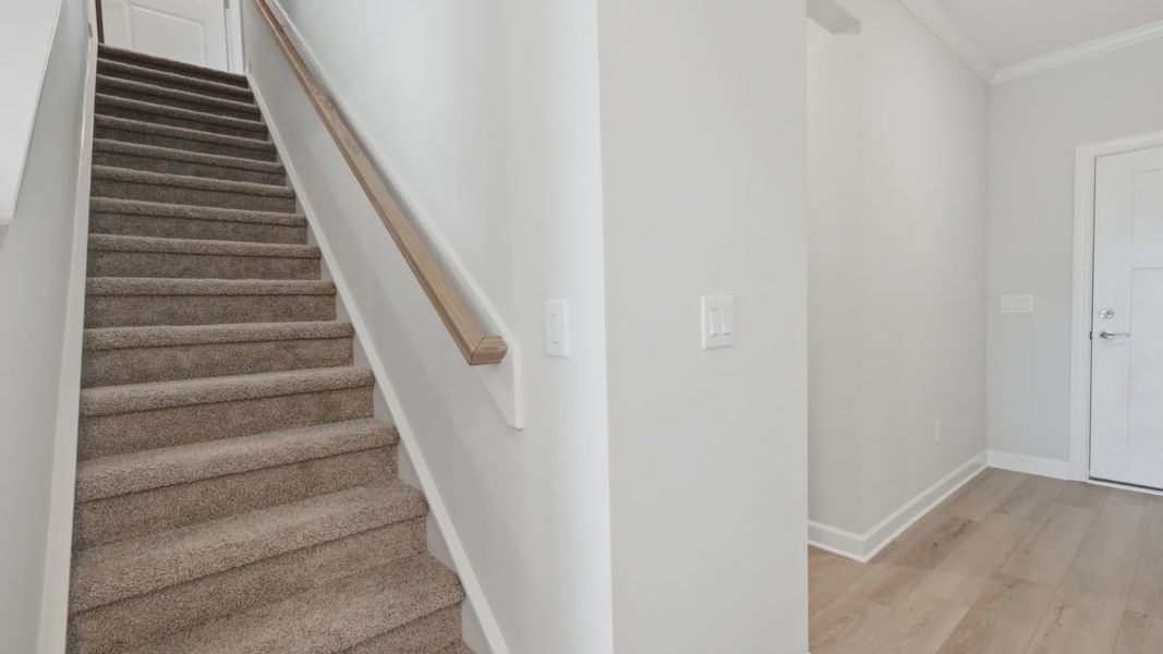 Spacious, unfurnished interior of a new home in The Courtyards at Oak Grove, Durham (Image 34).