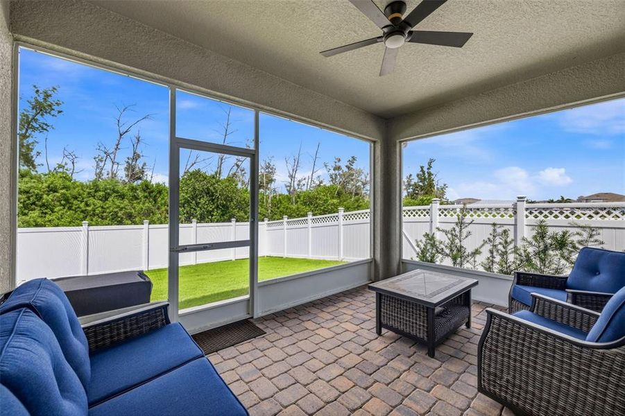 Exterior details and patio area of a home in , Apollo Beach (Image 4). Exterior details and patio area of a home in , Apollo Beach (Image 4).