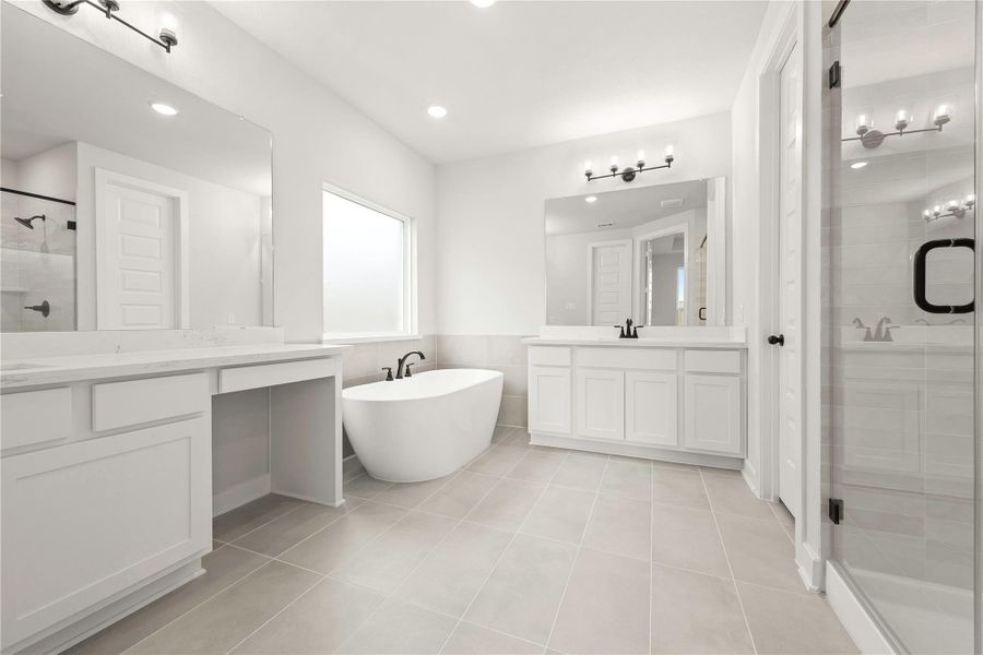 Furnished interior view inside a new home in Elyson - 40', Katy (Image 3).