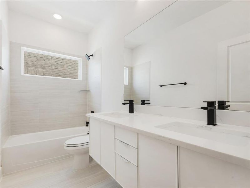 Furnished interior view inside a new home in Royal Court, Little Elm (Image 9). Furnished interior view inside a new home in Royal Court, Little Elm (Image 9).