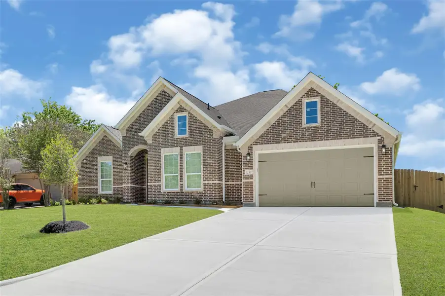 Front exterior of a new home in , Montgomery, TX, highlighting curb appeal (Image 21).