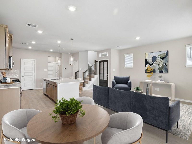 Furnished interior view inside a new home in Parkway Commons - City Series, Missouri City (Image 16). Furnished interior view inside a new home in Parkway Commons - City Series, Missouri City (Image 16).