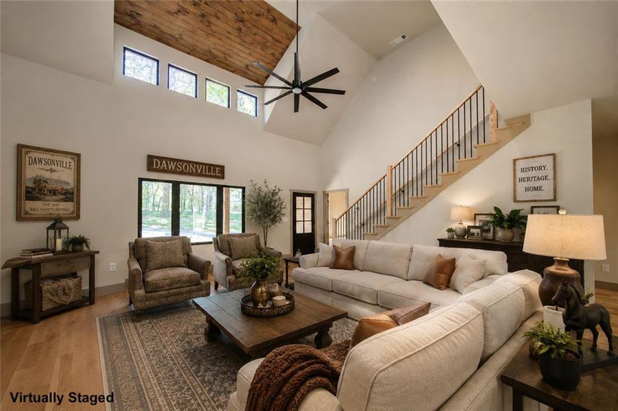 Furnished interior view inside a new home in , Dawsonville (Image 11).