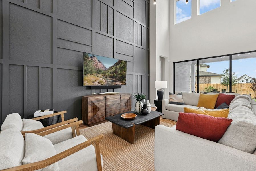 Representative furnished interior of a home built from the Oltorf by Scott Felder Homes in Foxbrook, Cibolo (Image 6).