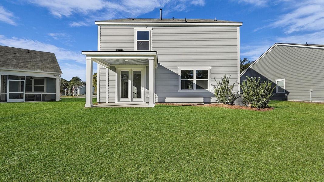 Exterior details and patio area of a home in Founders Corner, Summerville (Image 10).