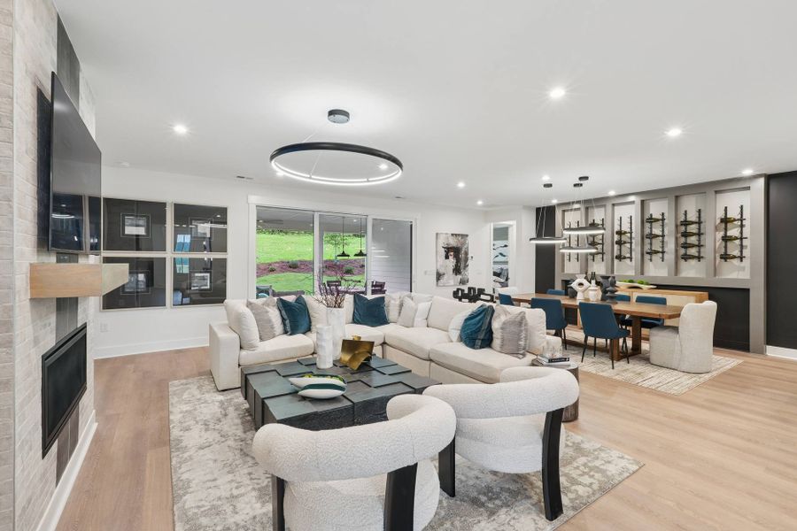 Representative furnished interior of a home built from the Foxtail Manor by Tri Pointe Homes in Altis At Serenity, Fuquay Varina (Image 5).