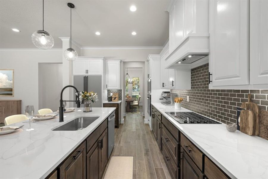Furnished interior view inside a new home in Arbor Hills, Poolville (Image 16). Furnished interior view inside a new home in Arbor Hills, Poolville (Image 16).