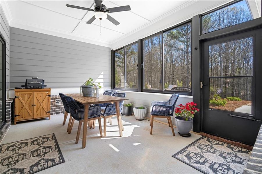 Exterior details and patio area of a home in , Monroe (Image 30).
