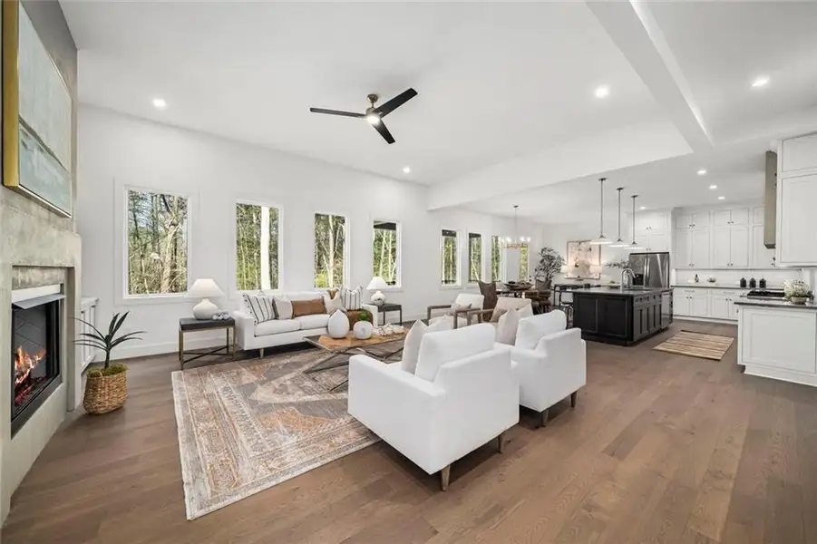 Furnished interior view inside a new home in , Acworth (Image 6). Furnished interior view inside a new home in , Acworth (Image 6).