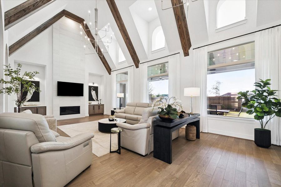 Furnished interior view inside a new home in Elyson, Katy (Image 34).