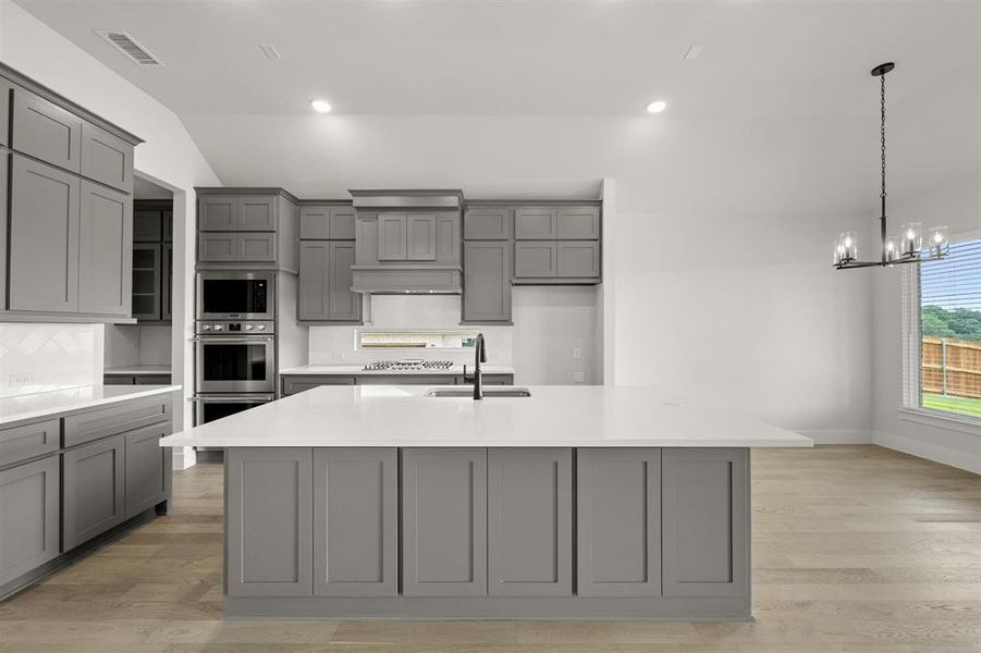 Furnished interior view inside a new home in Hidden Lakes Estates, DeSoto (Image 9). Furnished interior view inside a new home in Hidden Lakes Estates, DeSoto (Image 9).