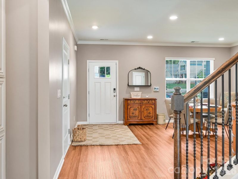 A Dining Room Wall Removed for More Open Space & Feel