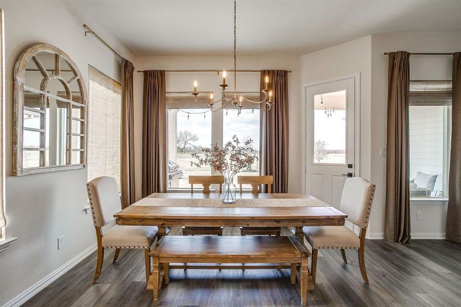 Furnished interior view inside a new home in , Springtown (Image 36).