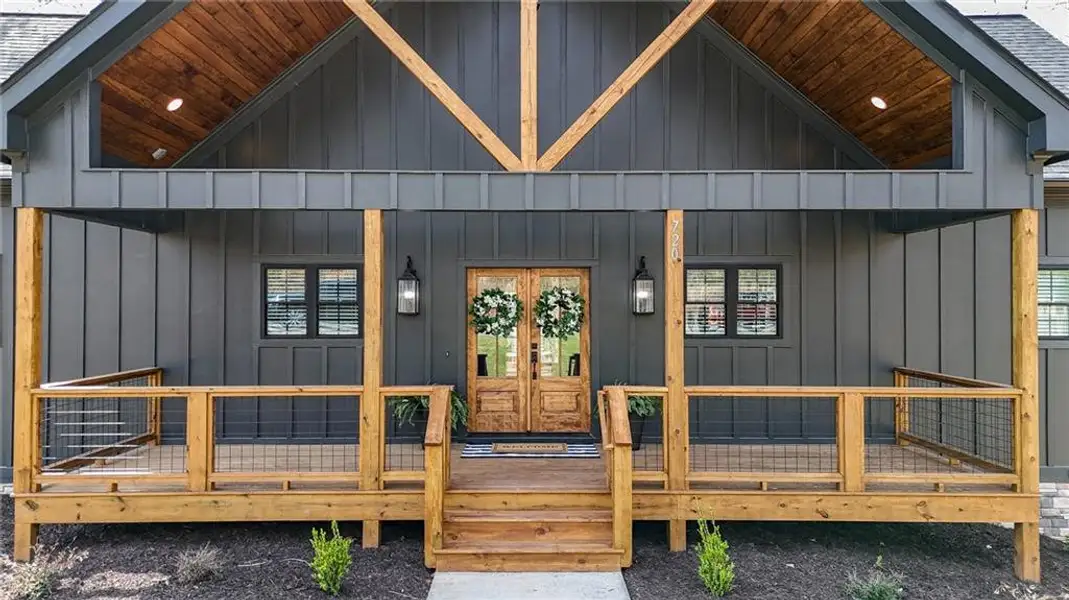 Exterior details and patio area of a home in , Morganton (Image 4). Exterior details and patio area of a home in , Morganton (Image 4).