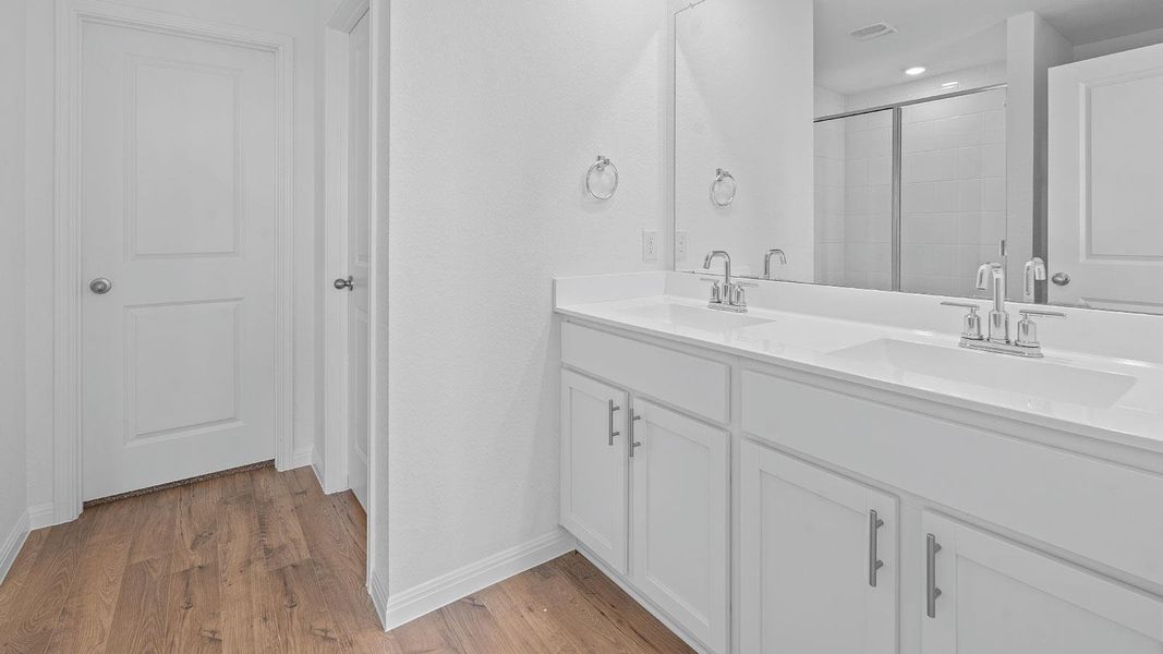 Furnished interior view inside a new home in Prairie Lakes, Buda (Image 14).