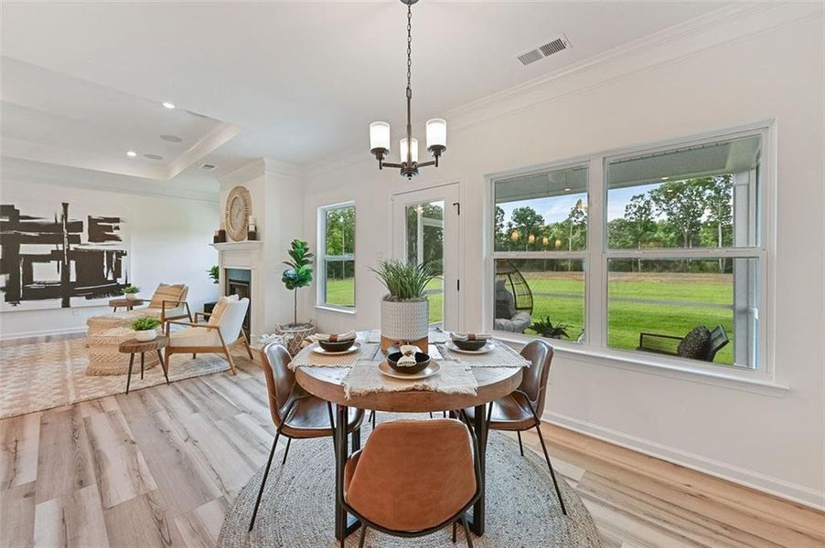 Furnished interior view inside a new home in Sagebrook, Powder Springs (Image 12).