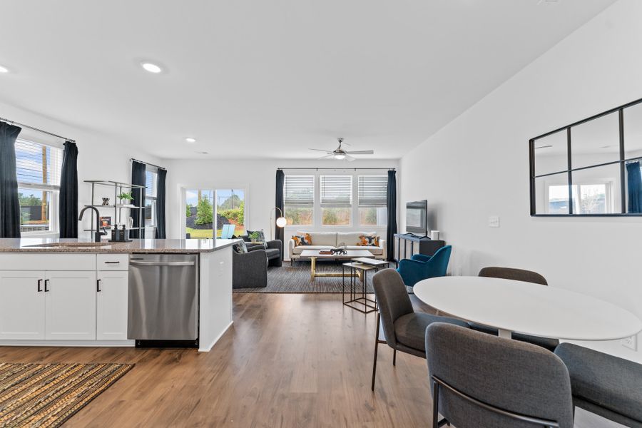 Representative furnished interior of a home built from the Raycord by Hunter Quinn Homes in Westgate Village Townes, Spartanburg (Image 8). Representative furnished interior of a home built from the Raycord by Hunter Quinn Homes in Westgate Village Townes, Spartanburg (Image 8).