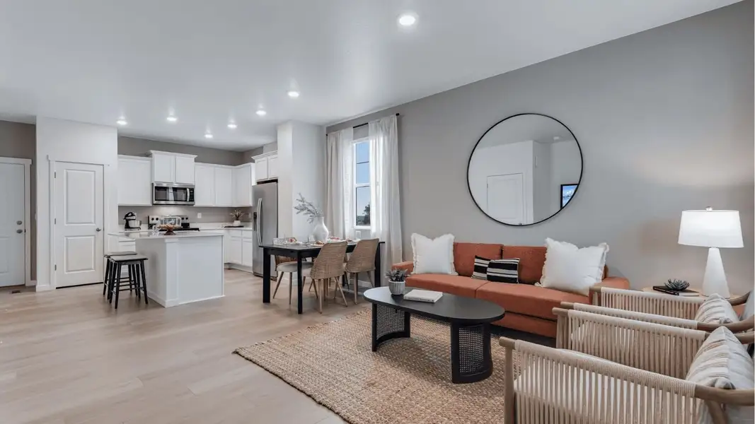 Furnished interior view inside a new home in Vista Meadows, Fort Lupton (Image 4). Furnished interior view inside a new home in Vista Meadows, Fort Lupton (Image 4).