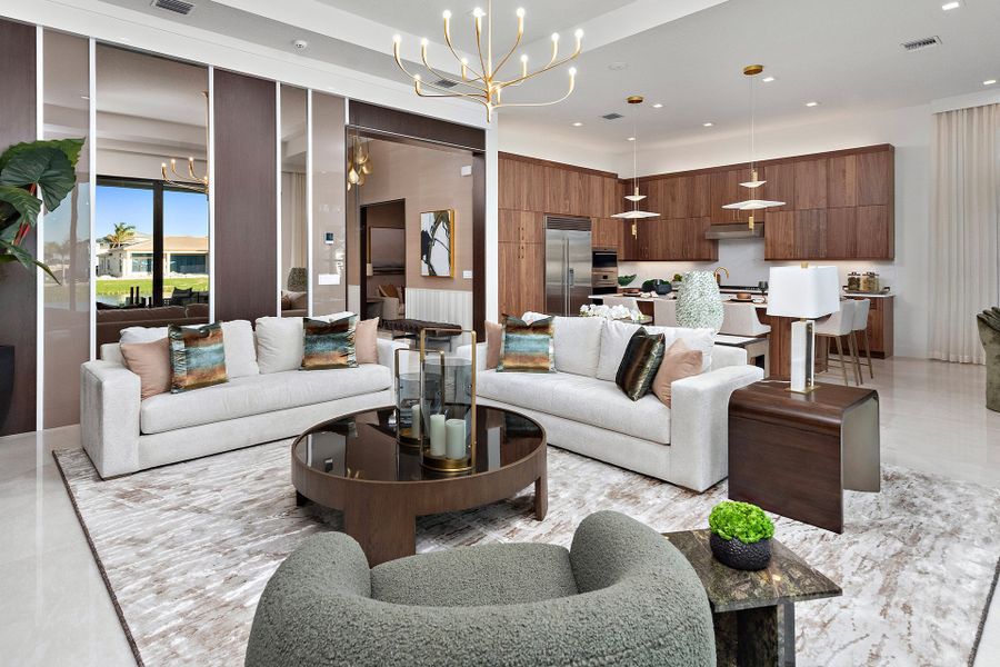Representative furnished interior of a home built from the Santo Grand by GL Homes in Lotus Edge, Boca Raton (Image 8).