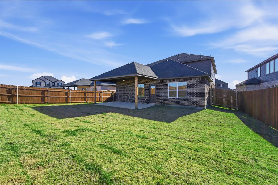 Exterior details and patio area of a home in Sagebrook, Argyle (Image 3). Exterior details and patio area of a home in Sagebrook, Argyle (Image 3).
