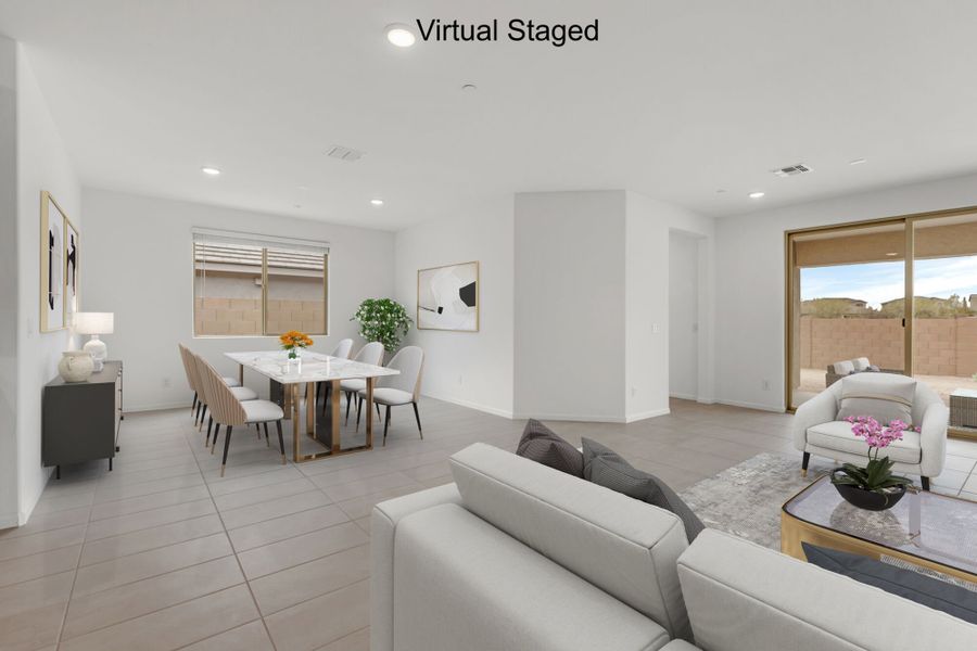 Furnished interior view inside a new home in Montelena, Marana (Image 3).