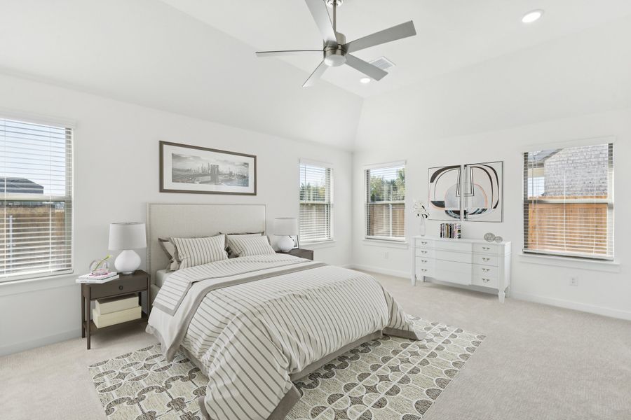 Primary Suite in the Gilmour II home plan by Trophy Signature Homes – REPRESENTATIVE PHOTO