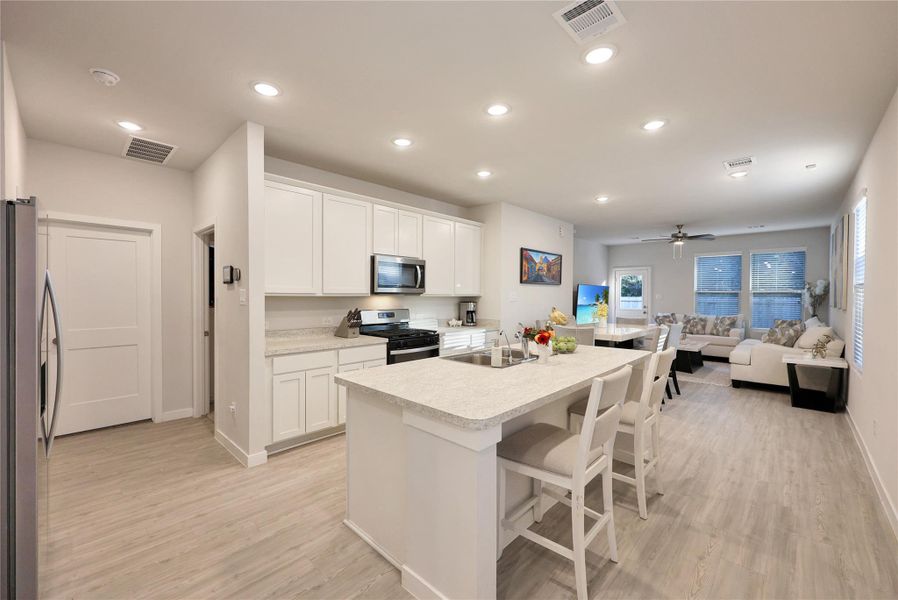 Furnished interior view inside a new home in , Porter (Image 12).