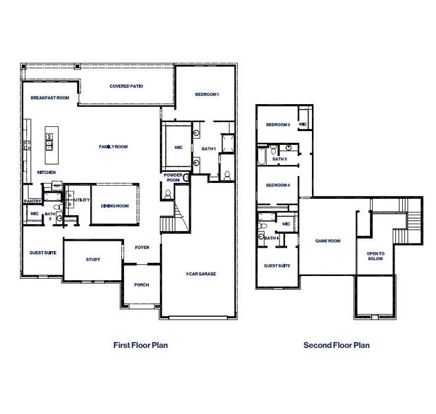 2D floor plan layout for the E60E by D.R. Horton in Riverside Estates, Baytown, TX (Image 3). 2D floor plan layout for the E60E by D.R. Horton in Riverside Estates, Baytown, TX (Image 3).