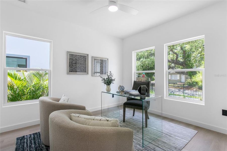 Furnished interior view inside a new home in , St. Petersburg (Image 30).