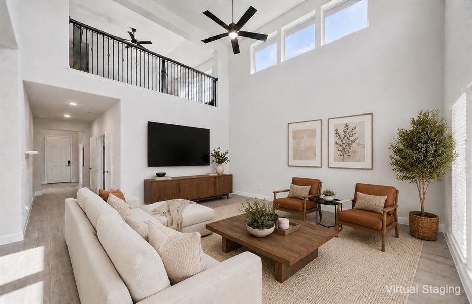 Furnished interior view inside a new home in , Waxahachie (Image 5).