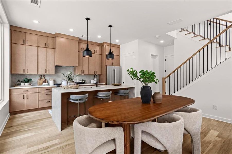 Furnished interior view inside a new home in , Atlanta (Image 9).