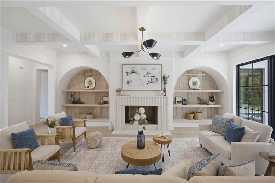Furnished interior view inside a new home in , Atlanta (Image 81).