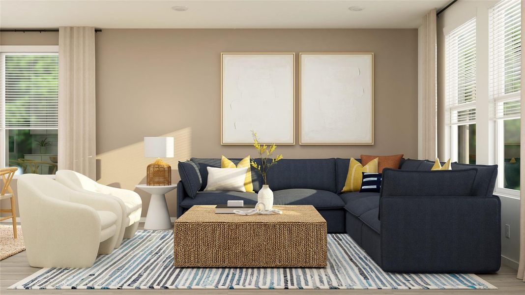 Furnished interior view inside a new home in Elm Creek: Eventide Collection, Elgin (Image 10).