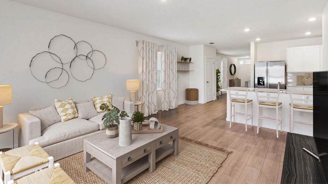 Furnished interior view inside a new home in Kindred, Kissimmee (Image 9).