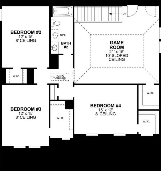2D floor plan layout of this home in Elevon, Lavon, TX (Image 3). 2D floor plan layout of this home in Elevon, Lavon, TX (Image 3).