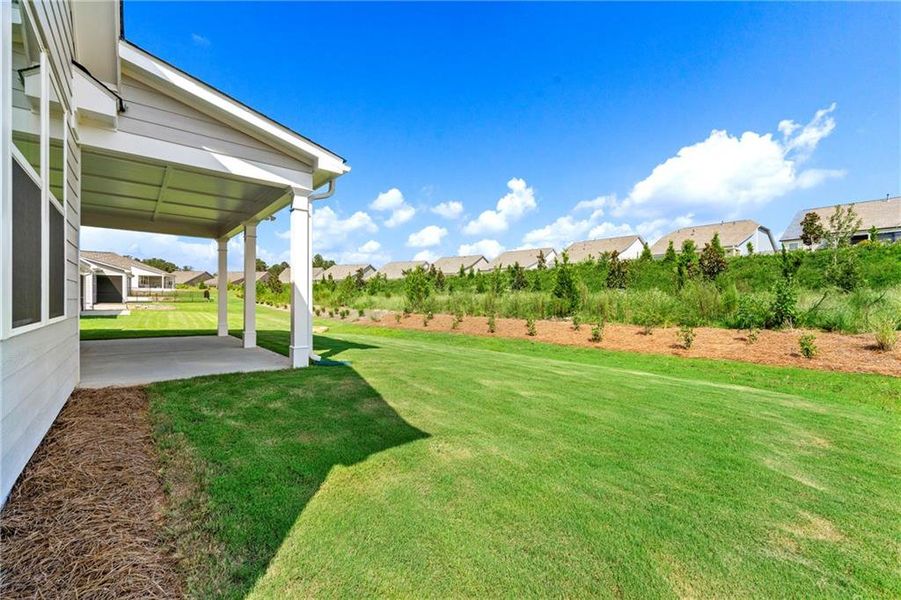 Front exterior of a new home in Cresswind Georgia at Twin Lakes, Hoschton, GA, highlighting curb appeal (Image 23).