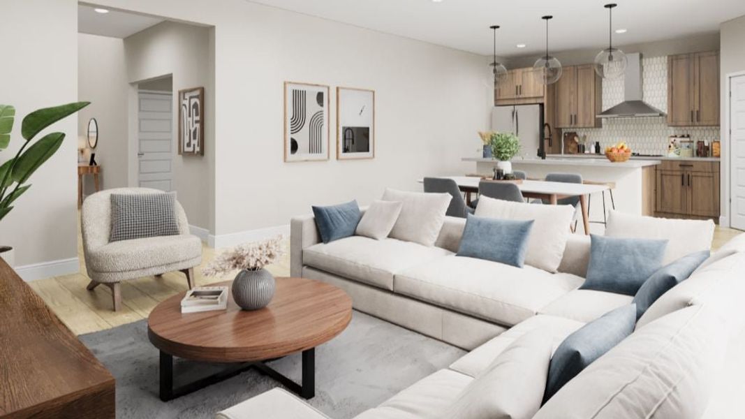 Furnished interior view inside a new home in Lake Bluff, Greeley (Image 9).