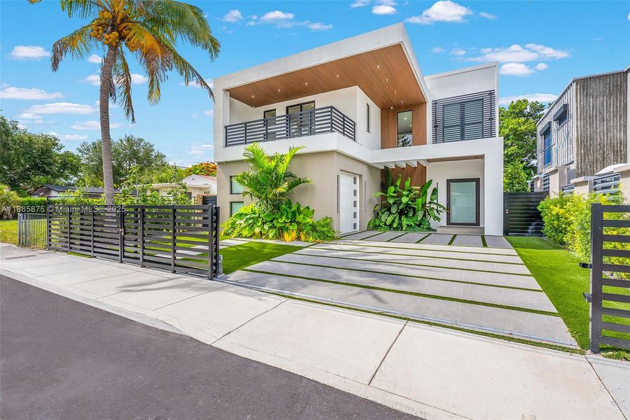 Exterior details and patio area of a home in , Miami (Image 24). Exterior details and patio area of a home in , Miami (Image 24).