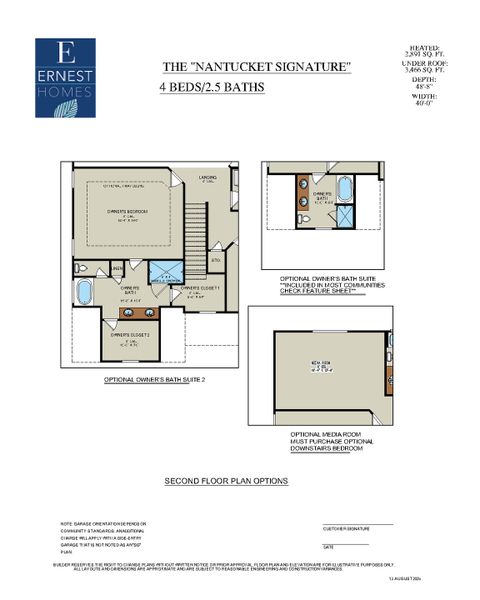 2D floor plan layout for the Nantucket Signature by Ernest Homes in Wexford, Richmond Hill, GA (Image 21). 2D floor plan layout for the Nantucket Signature by Ernest Homes in Wexford, Richmond Hill, GA (Image 21).