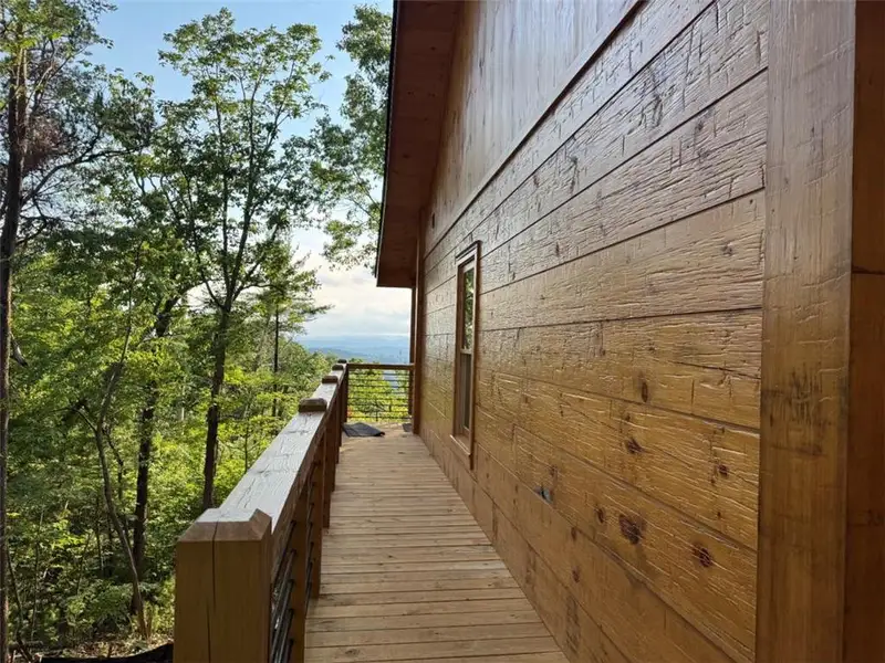 Exterior details and patio area of a home in , Blue Ridge (Image 2). Exterior details and patio area of a home in , Blue Ridge (Image 2).