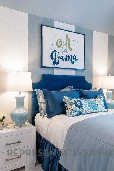 Furnished interior view inside a new home in Wolf Ranch, Georgetown (Image 19).
