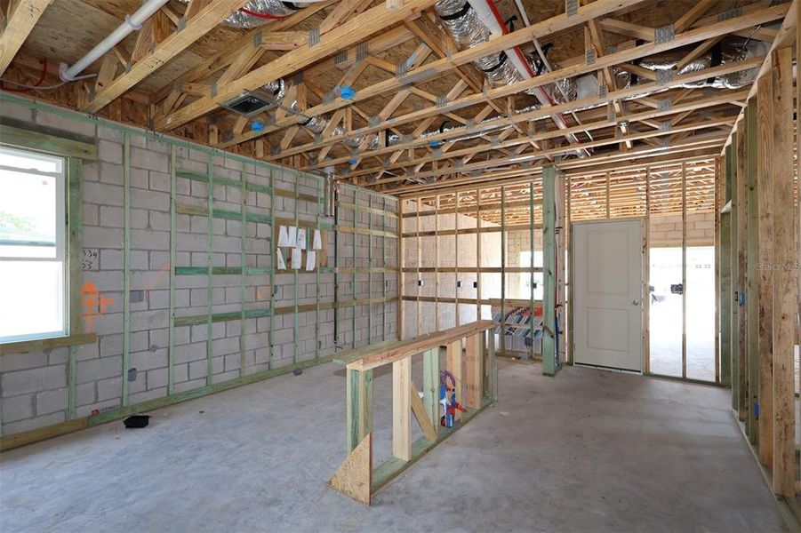 In-progress construction of a new home in Center Lake on the Park, St. Cloud, FL (Image 7).