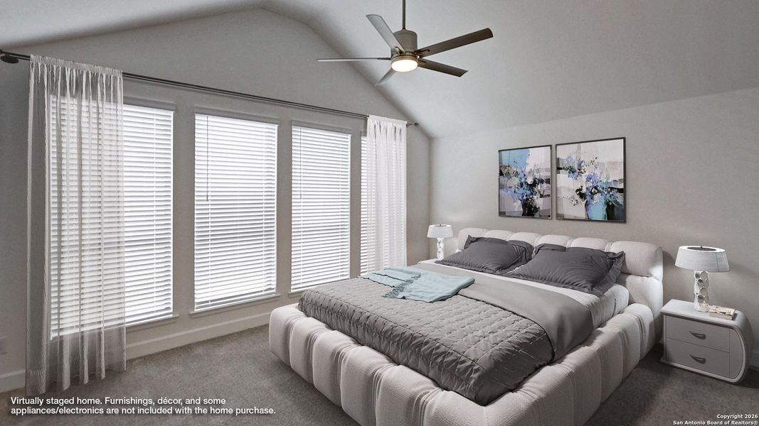 Furnished interior view inside a new home in Esperanza 80', Boerne (Image 16).