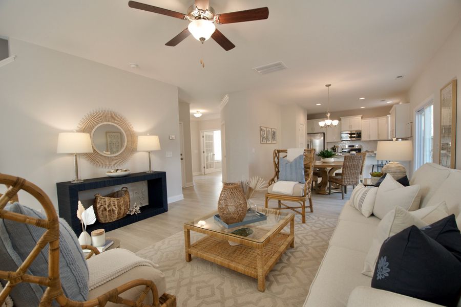 Furnished interior view inside a new home in Showcase Homes Burgaw & St. Helena, Burgaw (Image 4).