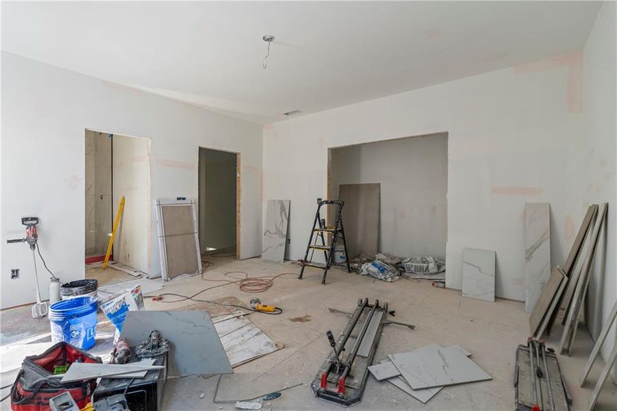 In-progress construction of a new home in , Fairburn, GA (Image 47).