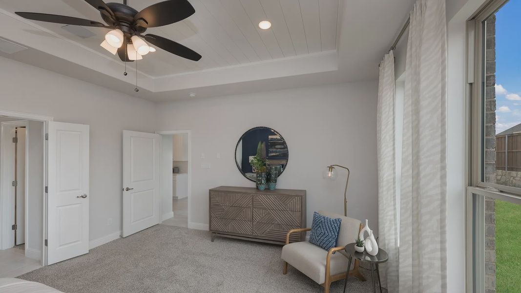 Furnished interior view inside a new home in Las Lomas, Forney (Image 29).