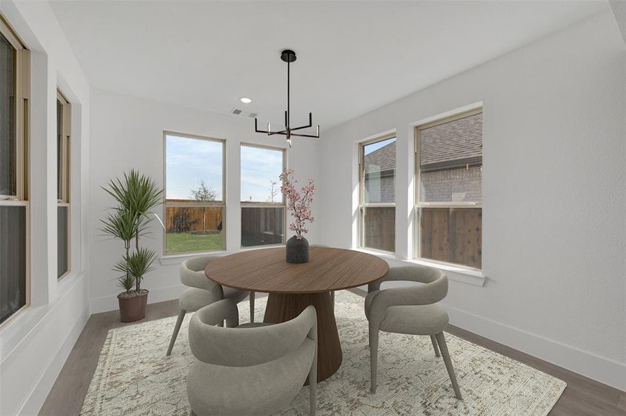 Furnished interior view inside a new home in Wellington, Haslet (Image 27).