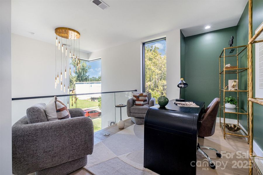 Furnished interior view inside a new home in , Charlotte (Image 6).