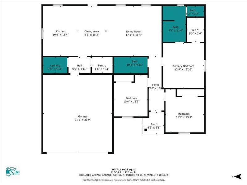 2D floor plan layout of this home in , Lufkin, TX (Image 4).